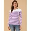 imageAllegra K womens CasualWhite Purple