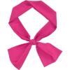 imageAllegra K 6quot ExtraWide Silky Solid Color Long Scarves Ribbon Neckerchief Neck Wraps for WomenFuchsia