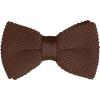 imageAllegra K Mens Pretied Bowtie Adjustable Neck Solid Color Knitted Bow TiesCoffee