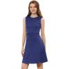 imageAllegra K Womens Plaid Dress Sleeveless A Line Vintage Houndstooth Work DressesDark Blue