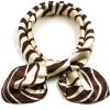 imageuxcell Women Small Square Scarf Scarves Leopard Printed Striped Polka Dots Pattern Kerchief NeckerchiefBrown Beige