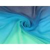 imageuxcell Long Chiffon Lightweight Sheer Wedding Scarf Silky Gradient Color Party Shawl Spring Summer Beach Wrap for WomenBlue Green