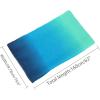imageuxcell Long Chiffon Lightweight Sheer Wedding Scarf Silky Gradient Color Party Shawl Spring Summer Beach Wrap for WomenBlue Green