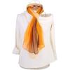 imageuxcell Long Chiffon Lightweight Sheer Wedding Scarf Silky Gradient Color Party Shawl Spring Summer Beach Wrap for WomenCoffee Orange