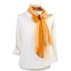 imageuxcell Long Chiffon Lightweight Sheer Wedding Scarf Silky Gradient Color Party Shawl Spring Summer Beach Wrap for WomenCoffee Orange
