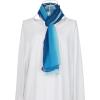 imageuxcell Long Chiffon Lightweight Sheer Wedding Scarf Silky Gradient Color Party Shawl Spring Summer Beach Wrap for WomenDark Light Blue