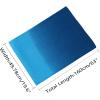 imageuxcell Long Chiffon Lightweight Sheer Wedding Scarf Silky Gradient Color Party Shawl Spring Summer Beach Wrap for WomenDark Light Blue