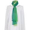 imageuxcell Long Chiffon Lightweight Sheer Wedding Scarf Silky Gradient Color Party Shawl Spring Summer Beach Wrap for WomenDark Light Green