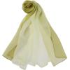 imageuxcell Long Chiffon Lightweight Sheer Wedding Scarf Silky Gradient Color Party Shawl Spring Summer Beach Wrap for WomenDark Light Olive Green