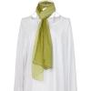 imageuxcell Long Chiffon Lightweight Sheer Wedding Scarf Silky Gradient Color Party Shawl Spring Summer Beach Wrap for WomenDark Light Olive Green