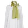 imageuxcell Long Chiffon Lightweight Sheer Wedding Scarf Silky Gradient Color Party Shawl Spring Summer Beach Wrap for WomenDark Light Olive Green