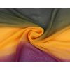 imageuxcell Long Chiffon Lightweight Sheer Wedding Scarf Silky Gradient Color Party Shawl Spring Summer Beach Wrap for WomenGreen Yellow Purple