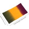 imageuxcell Long Chiffon Lightweight Sheer Wedding Scarf Silky Gradient Color Party Shawl Spring Summer Beach Wrap for WomenGreen Yellow Purple