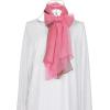 imageuxcell Long Chiffon Lightweight Sheer Wedding Scarf Silky Gradient Color Party Shawl Spring Summer Beach Wrap for WomenKhaki Rose Pink