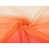 imageuxcell Long Chiffon Lightweight Sheer Wedding Scarf Silky Gradient Color Party Shawl Spring Summer Beach Wrap for WomenOrange