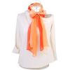 imageuxcell Long Chiffon Lightweight Sheer Wedding Scarf Silky Gradient Color Party Shawl Spring Summer Beach Wrap for WomenOrange