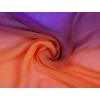 imageuxcell Long Chiffon Lightweight Sheer Wedding Scarf Silky Gradient Color Party Shawl Spring Summer Beach Wrap for WomenOrange Purple