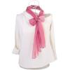 imageuxcell Long Chiffon Lightweight Sheer Wedding Scarf Silky Gradient Color Party Shawl Spring Summer Beach Wrap for WomenPale Pink Fuchsia