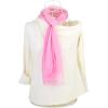 imageuxcell Long Chiffon Lightweight Sheer Wedding Scarf Silky Gradient Color Party Shawl Spring Summer Beach Wrap for WomenPink