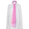imageuxcell Long Chiffon Lightweight Sheer Wedding Scarf Silky Gradient Color Party Shawl Spring Summer Beach Wrap for WomenPink Blue