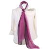 imageuxcell Long Chiffon Lightweight Sheer Wedding Scarf Silky Gradient Color Party Shawl Spring Summer Beach Wrap for WomenPurple
