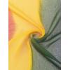 imageuxcell Long Chiffon Lightweight Sheer Wedding Scarf Silky Gradient Color Party Shawl Spring Summer Beach Wrap for WomenRed Yellow Green Blue