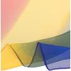 imageuxcell Long Chiffon Lightweight Sheer Wedding Scarf Silky Gradient Color Party Shawl Spring Summer Beach Wrap for WomenRed Yellow Green Blue