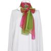 imageuxcell Long Chiffon Lightweight Sheer Wedding Scarf Silky Gradient Color Party Shawl Spring Summer Beach Wrap for WomenRose Light Green
