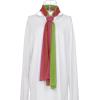 imageuxcell Long Chiffon Lightweight Sheer Wedding Scarf Silky Gradient Color Party Shawl Spring Summer Beach Wrap for WomenRose Light Green