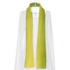 imageuxcell Long Chiffon Lightweight Sheer Wedding Scarf Silky Gradient Color Party Shawl Spring Summer Beach Wrap for WomenYellow