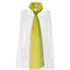 imageuxcell Long Chiffon Lightweight Sheer Wedding Scarf Silky Gradient Color Party Shawl Spring Summer Beach Wrap for WomenYellow
