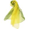 imageuxcell Long Chiffon Lightweight Sheer Wedding Scarf Silky Gradient Color Party Shawl Spring Summer Beach Wrap for WomenYellow