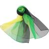 imageuxcell Long Chiffon Lightweight Sheer Wedding Scarf Silky Gradient Color Party Shawl Spring Summer Beach Wrap for WomenYellow Green Black