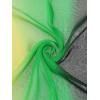 imageuxcell Long Chiffon Lightweight Sheer Wedding Scarf Silky Gradient Color Party Shawl Spring Summer Beach Wrap for WomenYellow Green Black