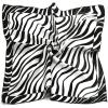 imageuxcell Women Small Square Scarf Scarves Leopard Printed Striped Polka Dots Pattern Kerchief NeckerchiefBlack White Zebra Pattern