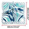imageuxcell Women Small Square Scarf Scarves Leopard Printed Striped Polka Dots Pattern Kerchief NeckerchiefBlue White Novelty