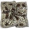 imageuxcell Women Small Square Scarf Scarves Leopard Printed Striped Polka Dots Pattern Kerchief NeckerchiefGold Leopard