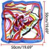 imageuxcell Women Small Square Scarf Scarves Leopard Printed Striped Polka Dots Pattern Kerchief NeckerchiefMulticolor