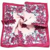 imageuxcell Women Small Square Scarf Scarves Leopard Printed Striped Polka Dots Pattern Kerchief NeckerchiefPink Floral