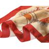 imageuxcell Women Small Square Scarf Scarves Leopard Printed Striped Polka Dots Pattern Kerchief NeckerchiefRed Beige Paisleys Floral