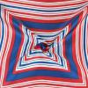 imageuxcell Women Small Square Scarf Scarves Leopard Printed Striped Polka Dots Pattern Kerchief NeckerchiefRed Blue Geometric