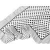imageuxcell Women Small Square Scarf Scarves Leopard Printed Striped Polka Dots Pattern Kerchief NeckerchiefWhite Black Dots