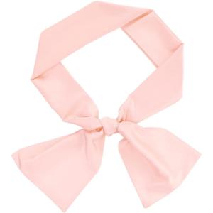 imageAllegra K 6quot ExtraWide Silky Solid Color Long Scarves Ribbon Neckerchief Neck Wraps for WomenPink
