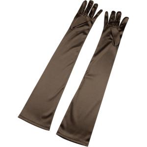 imageAllegra K Womens Long Gloves 1920S Evening Party Full Finger Mittens Elegant Opera GloveCoffee