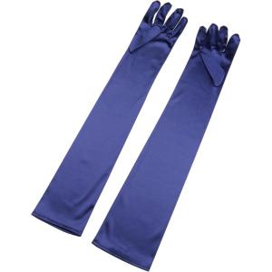imageAllegra K Womens Long Gloves 1920S Evening Party Full Finger Mittens Elegant Opera GloveNavy Blue