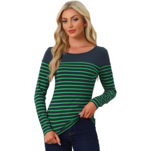 imageAllegra K womens CasualNavy Blue Green