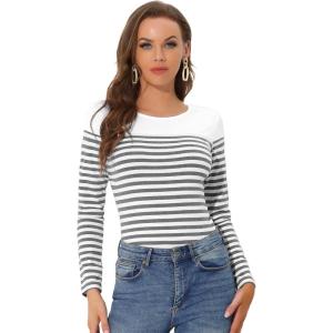 imageAllegra K womens CasualWhite Gray