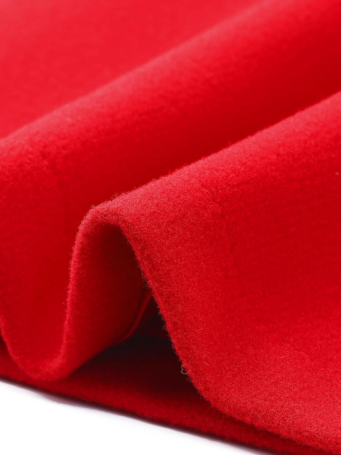 imageAllegra K Womens Elegant Overcoat Notched Shawl Collar Single Breasted Outerwear Winter Long CoatBright Red