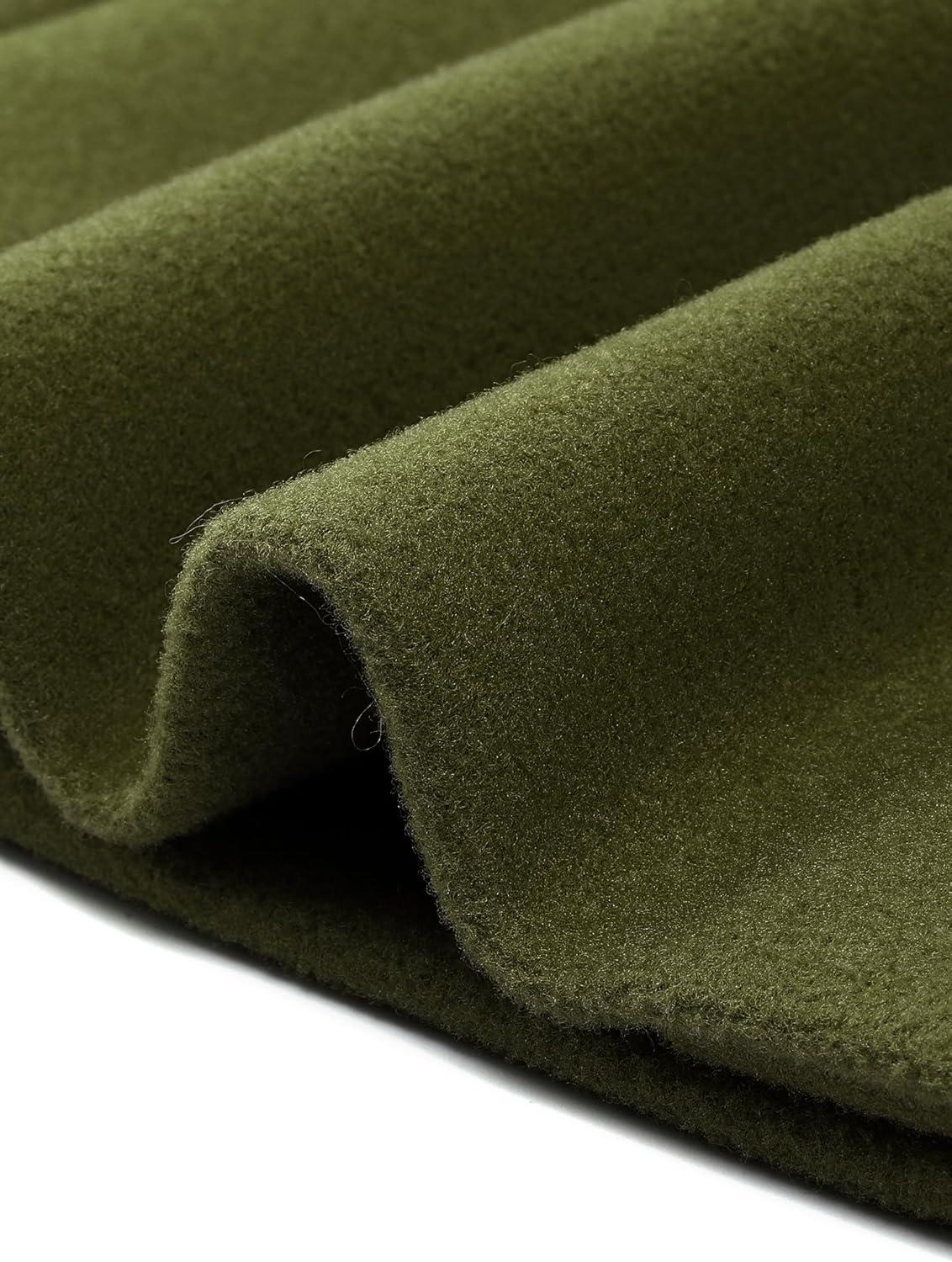 imageAllegra K Womens Winter Coat Elegant Notched Lapel Double Breasted Trench CoatArmy Green