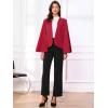 imageAllegra K Cape Sleeve Blazer for Womens Business Work Open Front Casual Jacket CoatRed